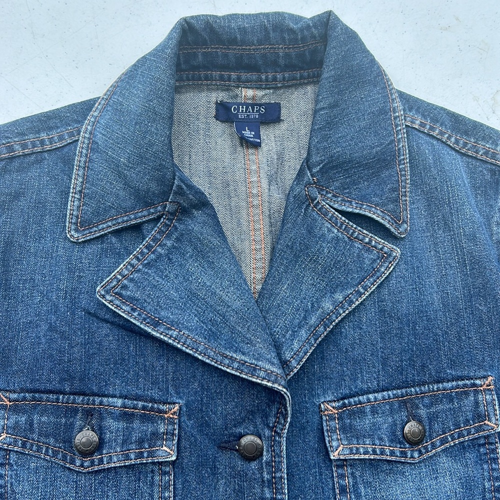 Size Large Chaps Denim Jacket - Picture 9 of 9